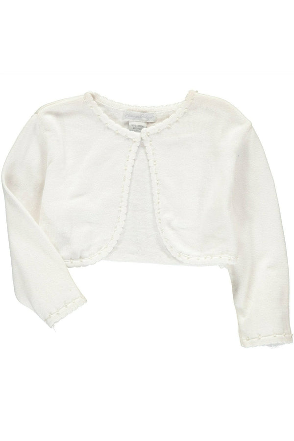 Julius Berger Off-White Baby & Toddler Girl Bolero Sweater
