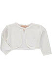 Julius Berger White Baby Girl Bolero Sweater  - Imagewear