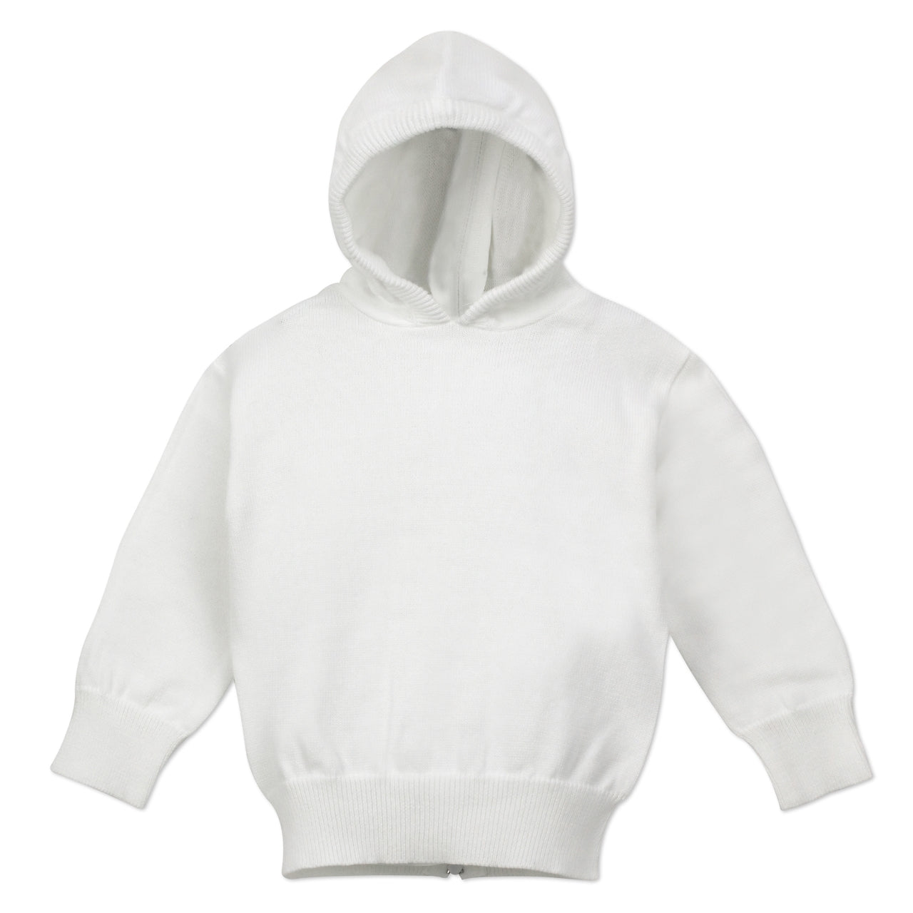 Julius Berger Zip Back Baby Girl Sweater White - Imagewear