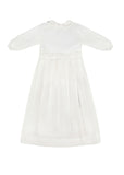 Pebble Stitch Baby Girl Christening Gown with Removable Skirt