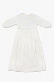 Pebble Stitch Baby Girl Christening Gown with Removable Skirt