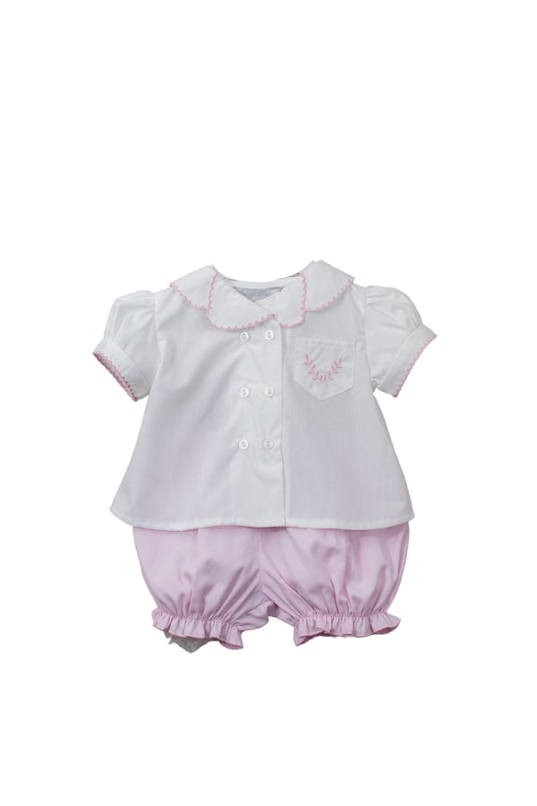 Petite Rose Baby Girl Diaper Set
