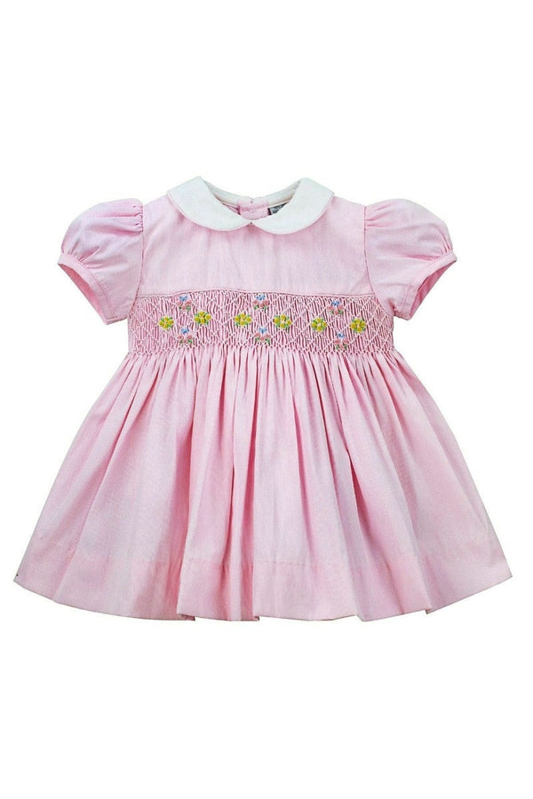 Pink Picque Classic Baby Girl Dress