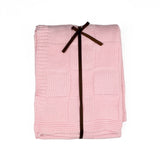 Pink Soft Cotton Knit Receiving Blanket