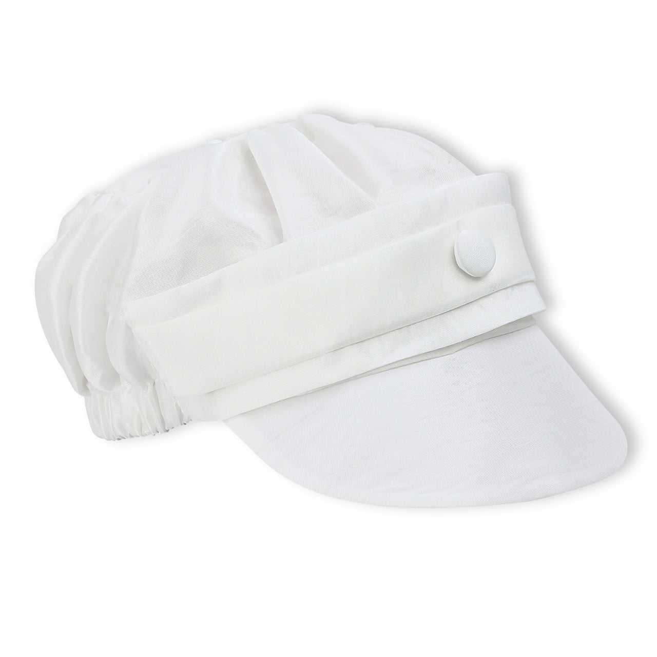 Satin White Baby Boy Long Christening & Baptism Gown with Hat 4