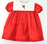 Smocked Candy Cane Red Bib Baby & Toddler Girl Dress