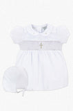 Smocked Cross Baby Girl Christening & Baptism Dress - Imagewear