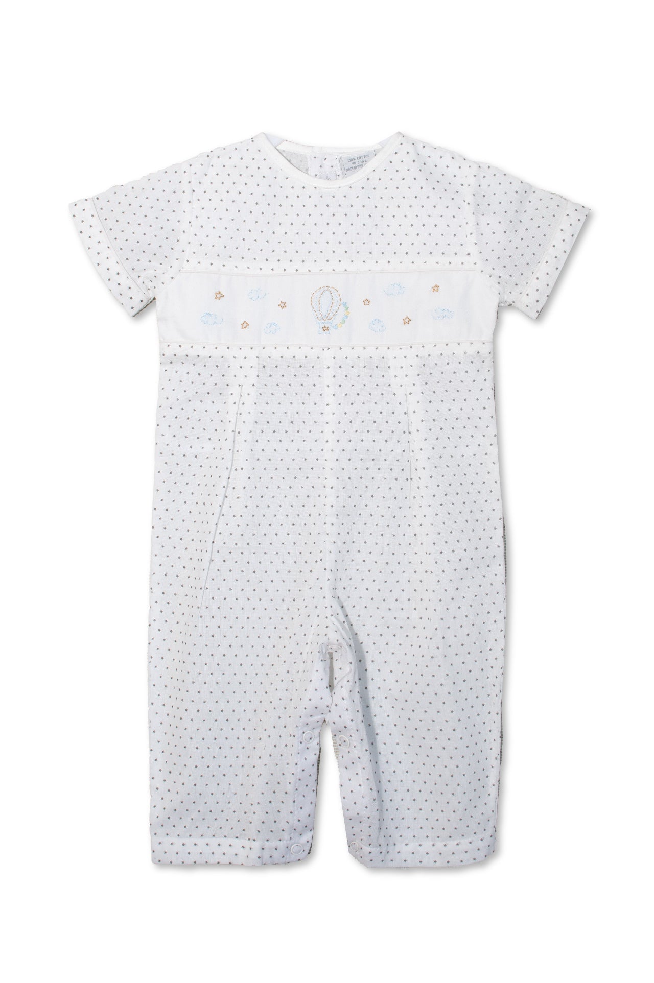 Smocked Star Baby Boy Longall