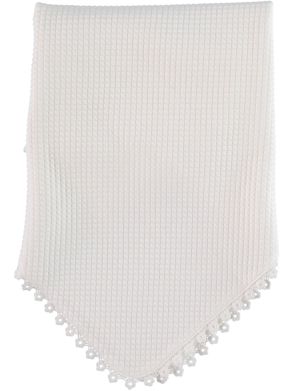 Special Occasion Off-White Quilted Baby Blanket 2