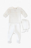 Special Occasion White 3 Piece Quilted Legging Bris Outfit