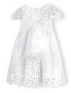 White Lace Christening Baby Girl Dress with Bonnet 3 - Imagewear