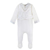 Wholesale Baby Boy Christening & Baptism Footsie with Silk Vest 2