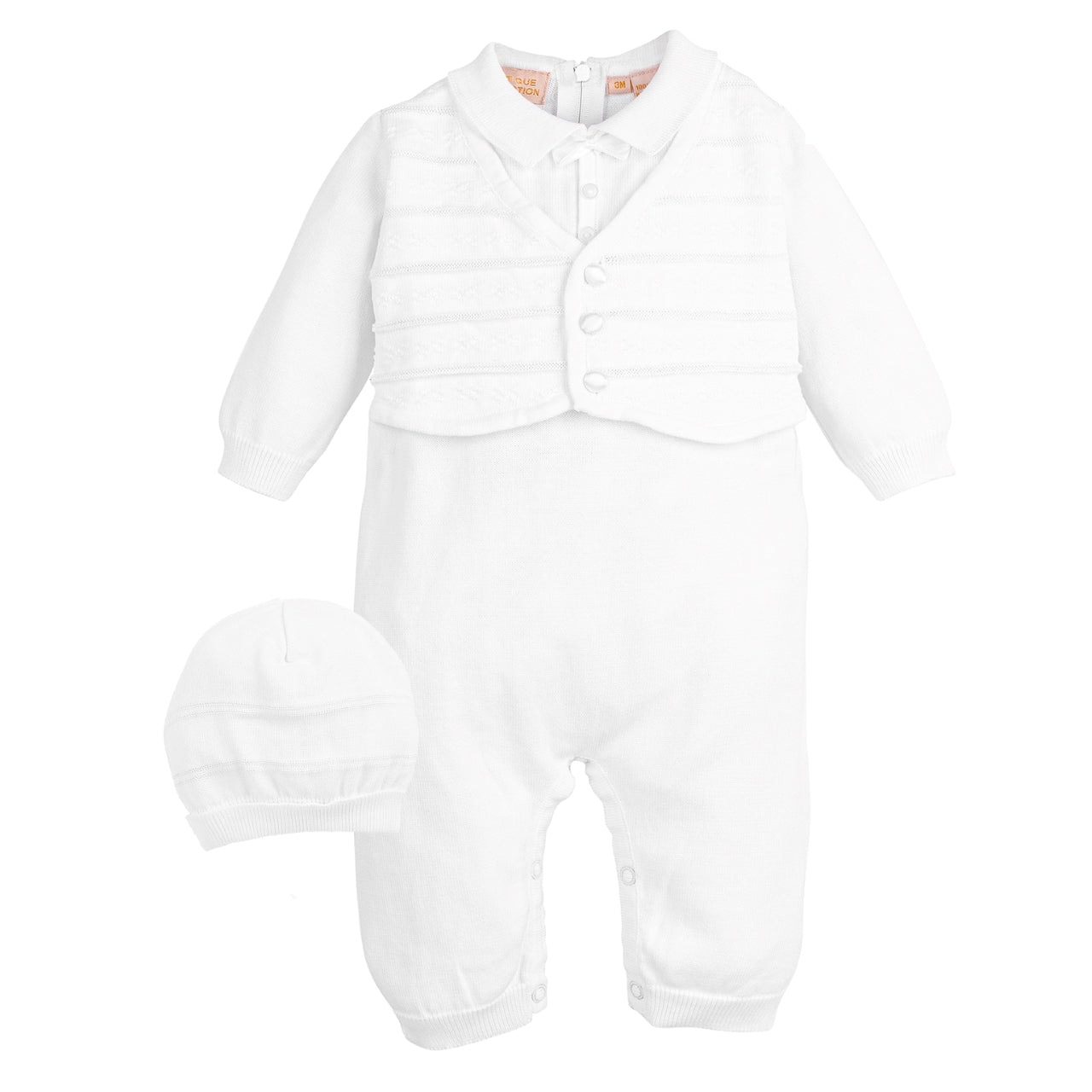 Wholesale Baby Boy Christening & Baptism Outfit with Knit Vest