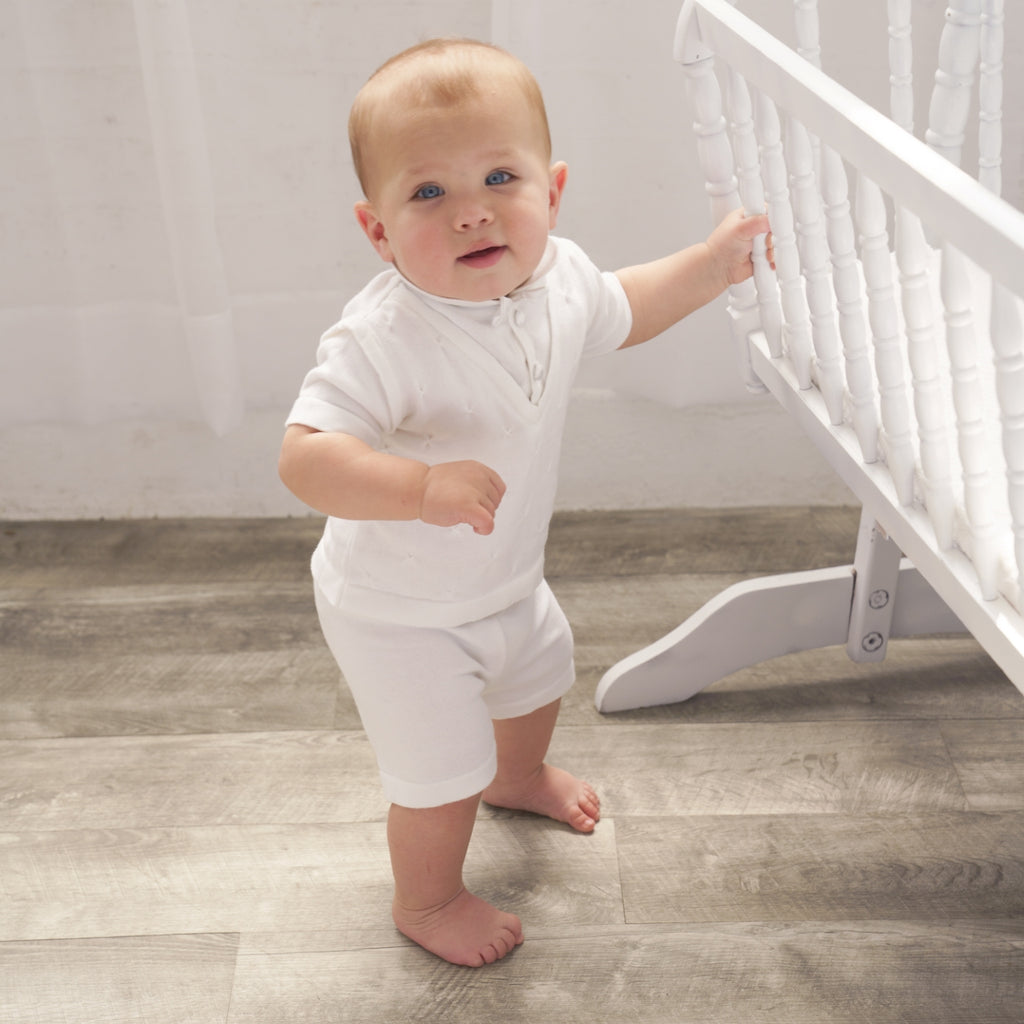 Wholesale Baby Boy Christening & Baptism Outfit Short Set 8 - Imagewear