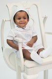 Wholesale Baby Boy Christening Outfit Smocked Cross Shortall 3 - Imagewear