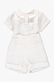 Wholesale 2pc. Baby Boy Christening Summer Outfit with Suspenders - Imagewear