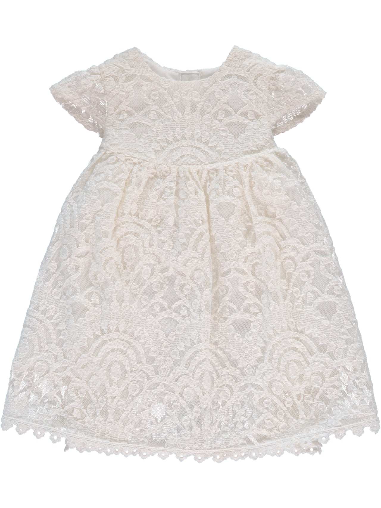 Wholesale Baby Girl Christening Lace Dress with Matching Bonnet 4 - Imagewear