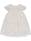 Wholesale Baby Girl Christening Lace Dress with Matching Bonnet 4 - Imagewear