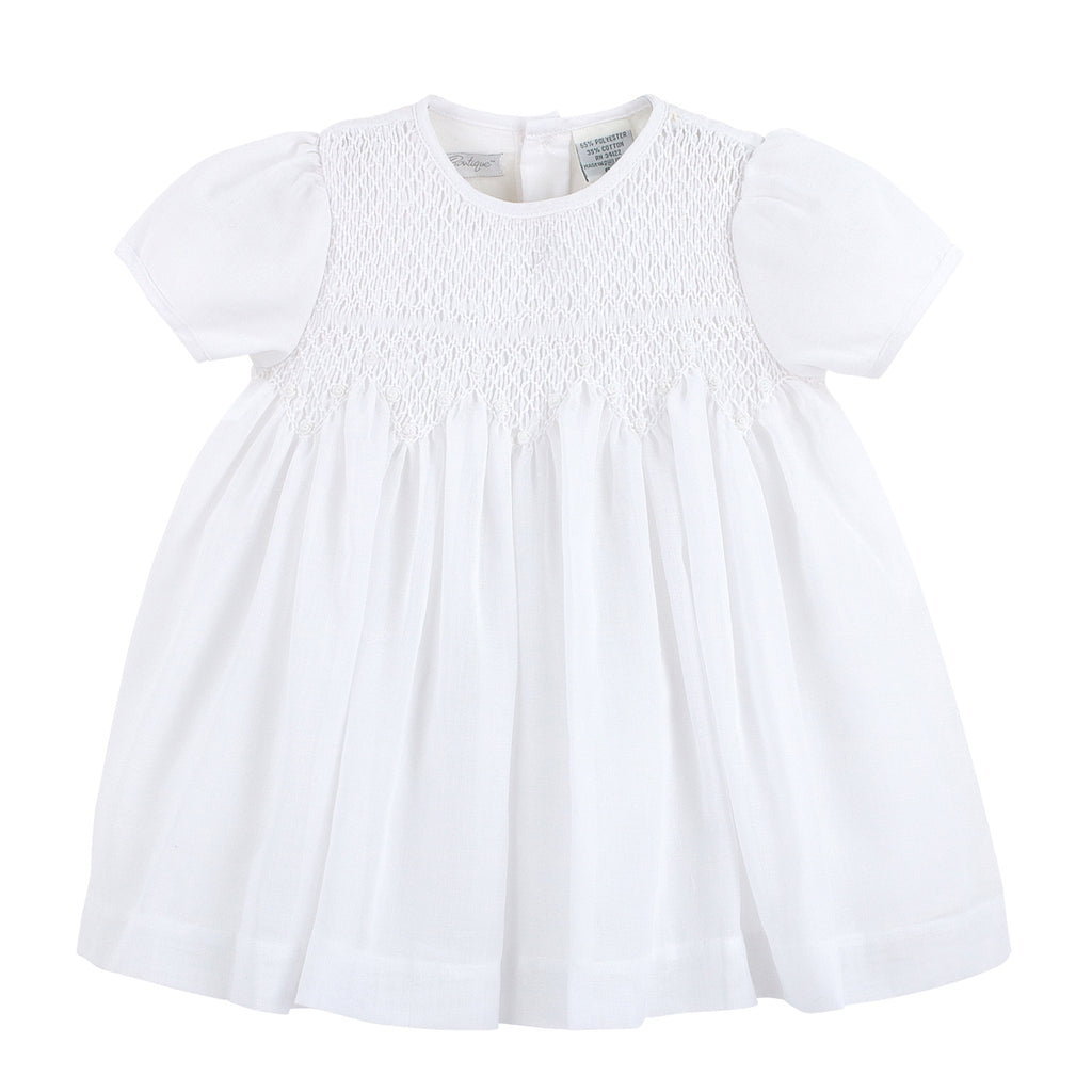 Wholesale Baby Girl Christening Voile Dress with Bonnet 4 - Imagewear