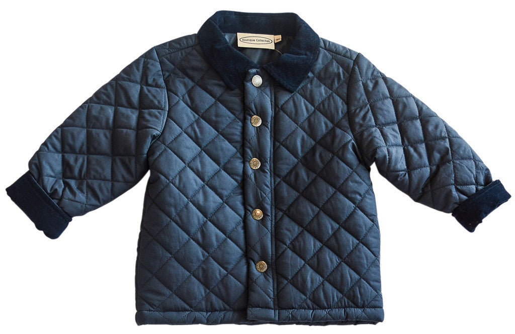 Wholesale Baby & Toddler Quilted Jacket Navy - Imagewear