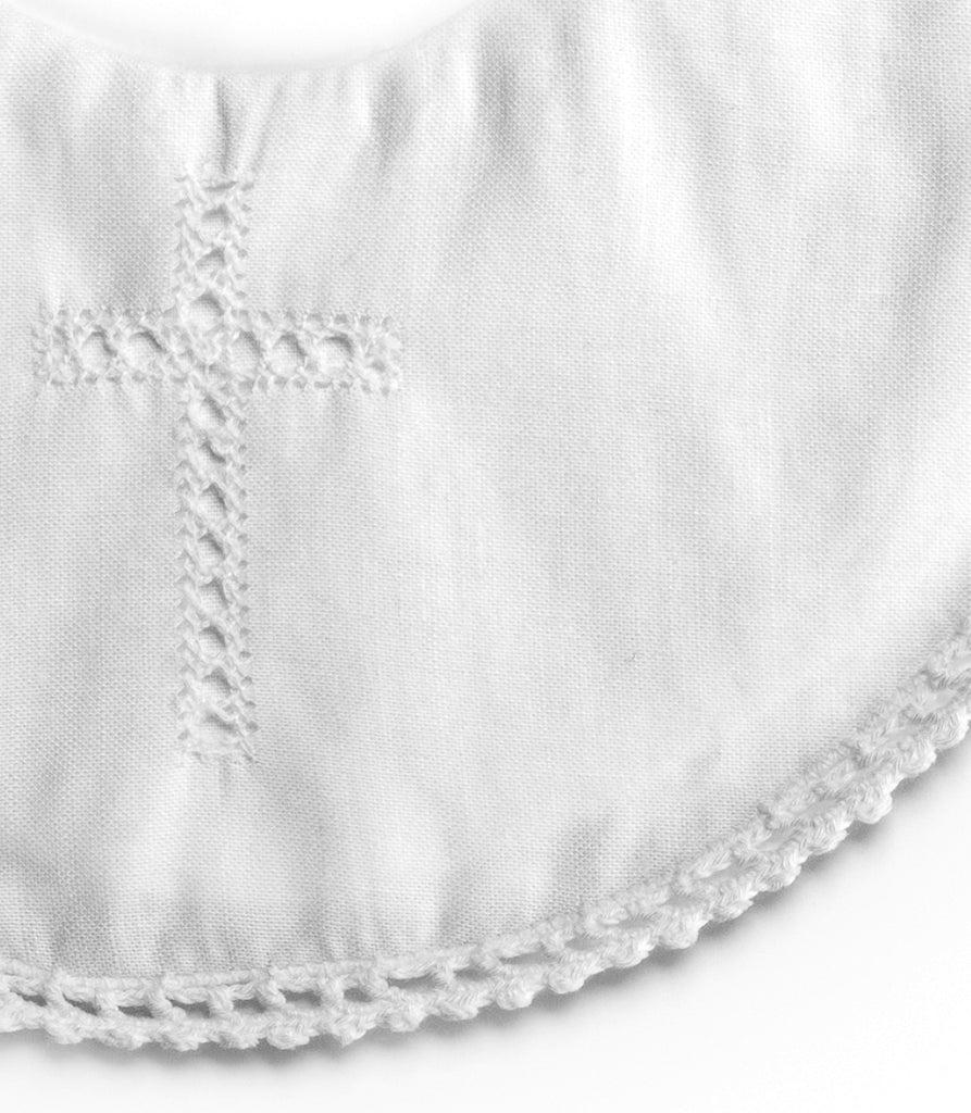 Wholesale Baptism Bib with Cross and Satin Ribbon 5 - Imagewear
