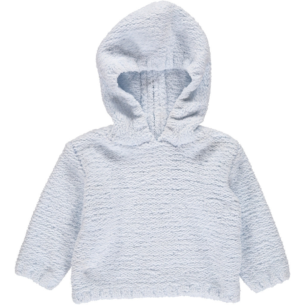 Wholesale Chenille Baby Zip Back Sweater Blue - Imagewear