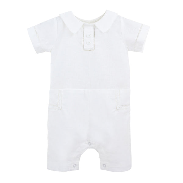 Wholesale Christening & Baptism Baby Boy Shortall Summer Outfit 2 - Imagewear