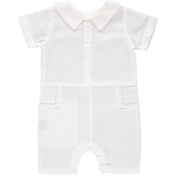 Wholesale Christening & Baptism Baby Boy Shortall Summer Outfit 3 - Imagewear