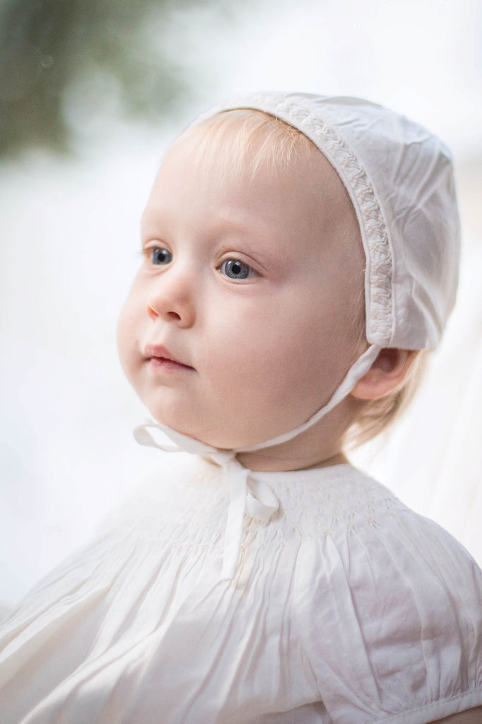 Wholesale Christening & Baptism Baby Girl Classic Bishop Dress with Bonnet 6 - Imagewear