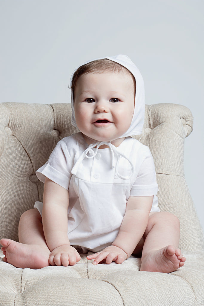 Wholesale Christening & Baptism Tucks Baby Boy Bubble Romper 5 - Imagewear