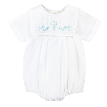 Mistletoe Embroidered Chris Boy Bubble main image 1
