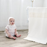Wholesale Christening Hand Embroidered Cross Baby Boy Bubble with Bonnet 4 - Imagewear