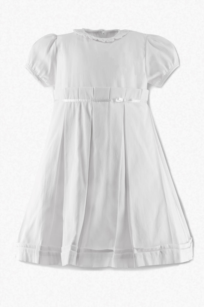 Wholesale Classy Pique Girl Dress (Baby & Toddler) White 2 - Imagewear