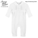 Wholesale Elegant Baby Boy Christening Outfit with Hat 2