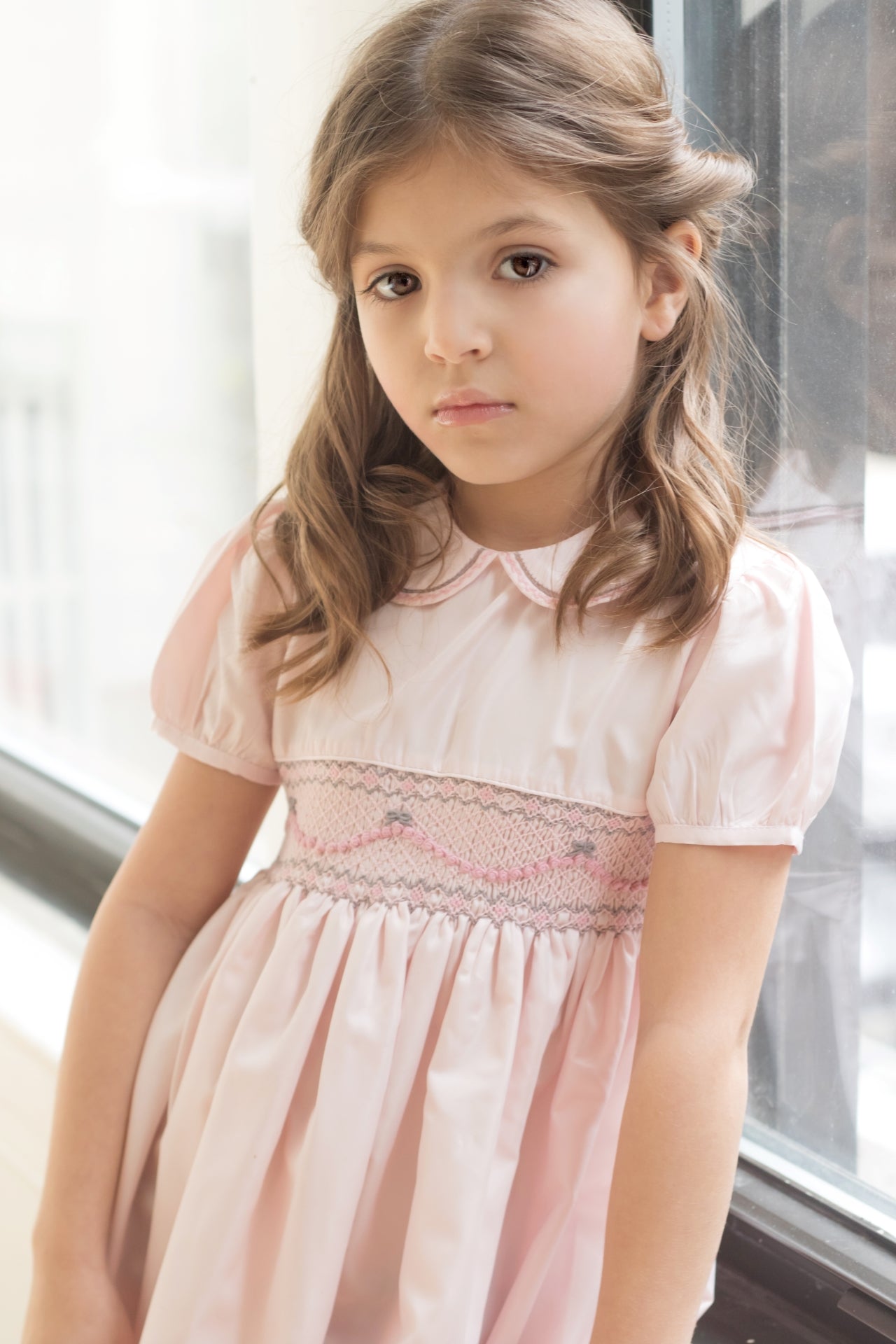 Wholesale Elegant Taffeta Pink Baby & Toddler Girl Dress 6 - Imagewear
