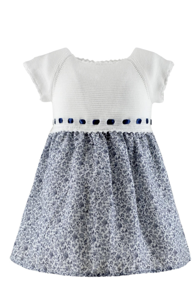Wholesale Floral Knit Mix Baby Girl Dress