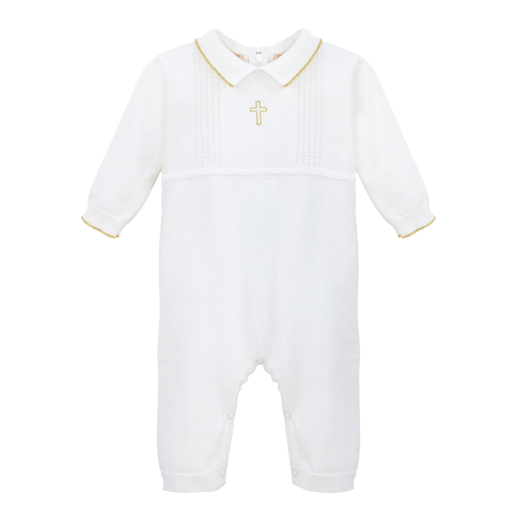 Wholesale Gold Cross Baby Boy Christening & Baptism Knit 3