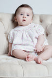 Wholesale Hand Smocked Floral Baby Girl Bishop Dress 5 - Imagewear