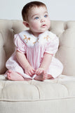 Wholesale Hand Smocked Horses Baby Girl Bishop Dress 6 - Imagewear