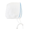 Wholesale Knit Pearl Blue  Baby Boy Baptism Outfit With Bonnet 2
