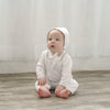 Wholesale Knit Pearl Silver Cross Baby Boy Christening Outfit with Bonnet  4