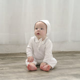 Wholesale Knit Pearl Silver Cross Baby Boy Christening Outfit with Bonnet  4
