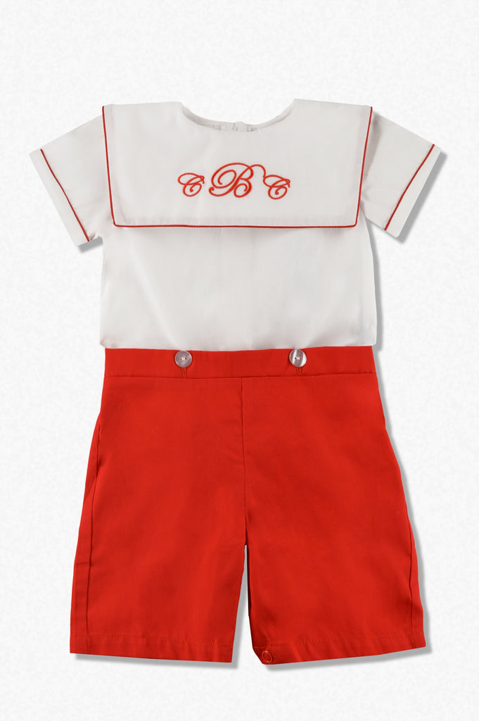 Wholesale Monogrammable Baby Boy Bobby Suit