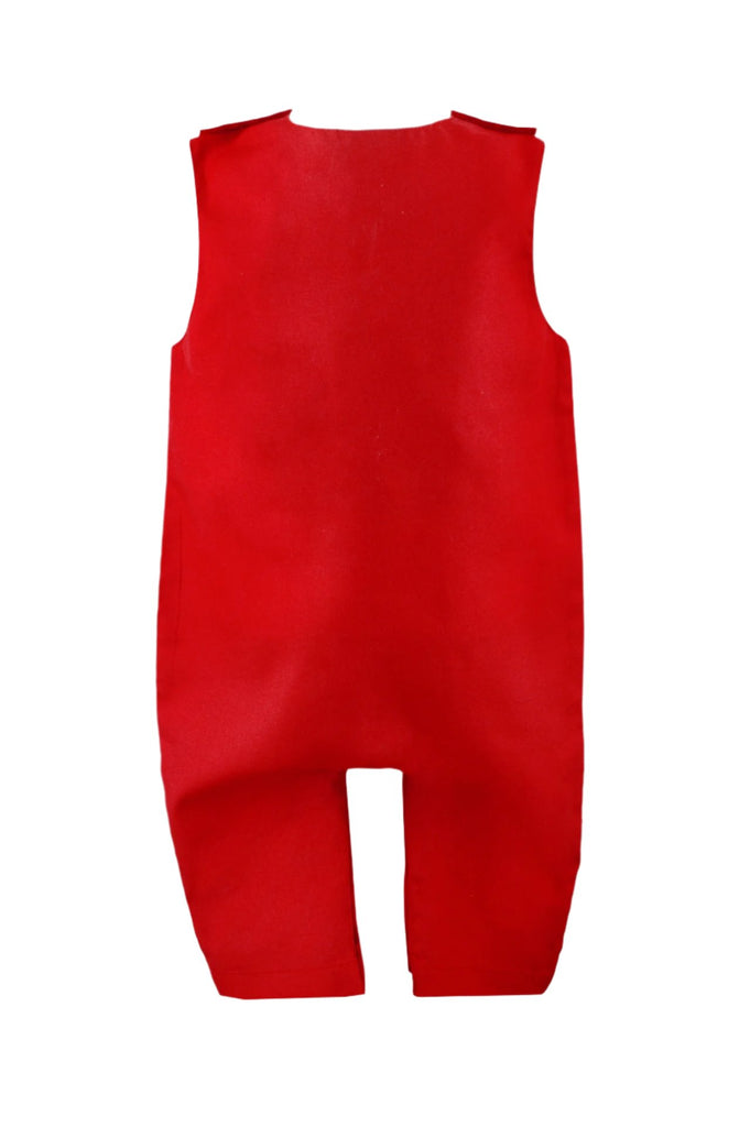 Wholesale Monogrammable Sleeveless Boy Long Romper Set 2
