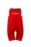Wholesale Monogrammable Sleeveless Boy Long Romper Set