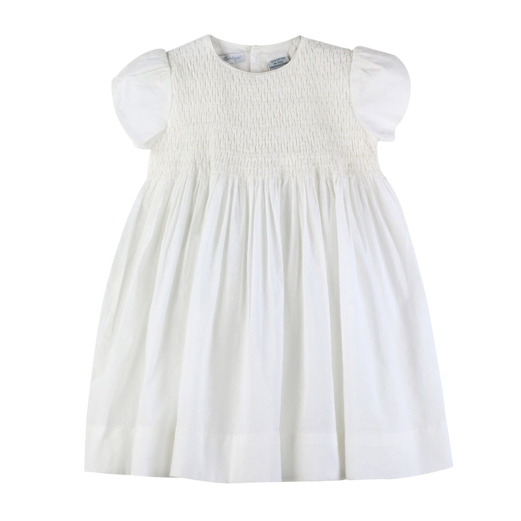 Wholesale Off-White Vintage Smocked Infant & Toddler Dress - Imagewear