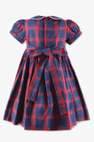 Wholesale Plaid Baby Girl Short Sleeve Dress 2
