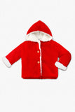 Wholesale Red Baby Hooded Sherpa-Lined Jacket