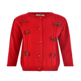 Wholesale Red Knitted Baby Girl Christmas Sweater 2