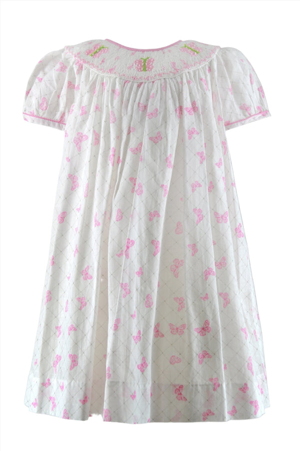 Wholesale Smocked Butterfly Bishop Baby & Toddler Girl Dress 2 - Imagewear